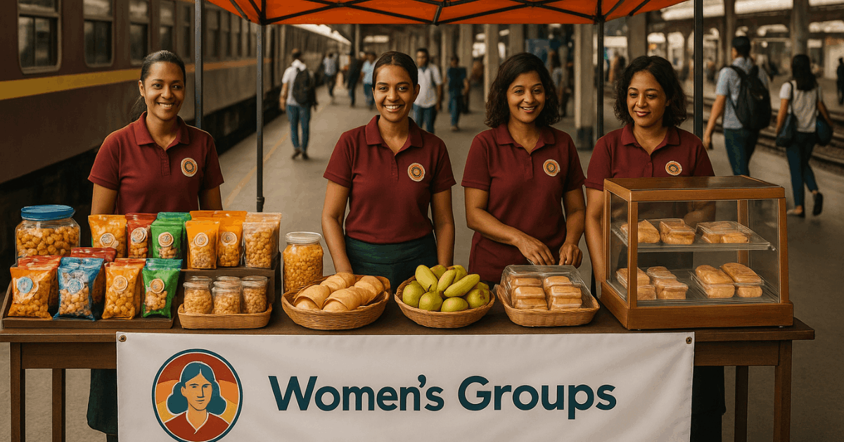 Women’s Groups Run Snack Counters at Stations