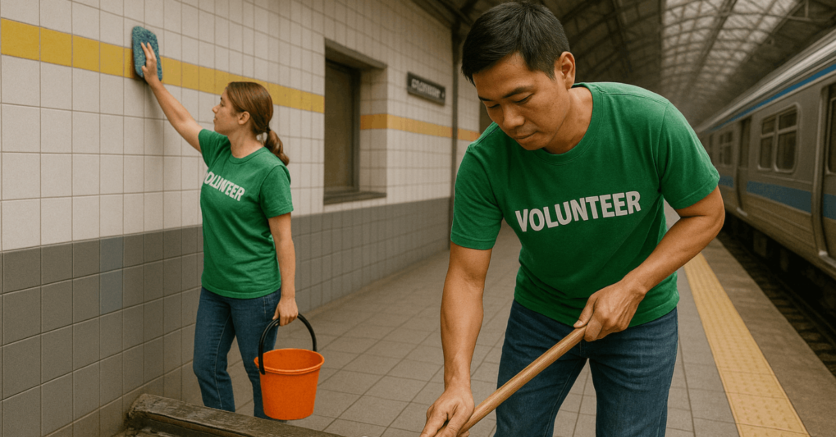 Local Volunteers Improve Station Cleanliness