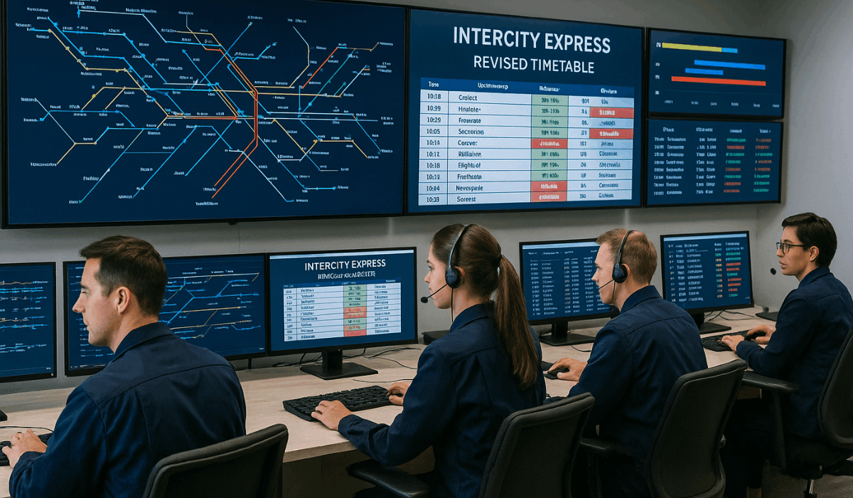Revised Timetable for Intercity Express Trains