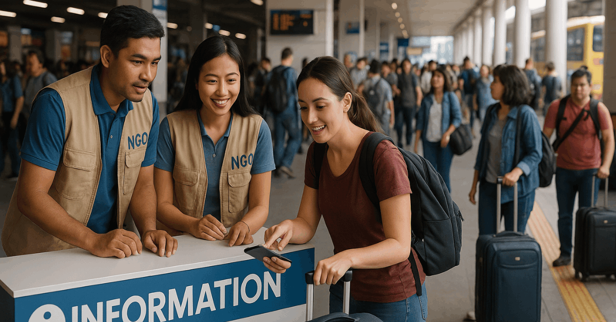 Local NGOs Offer Help to Passengers in Need