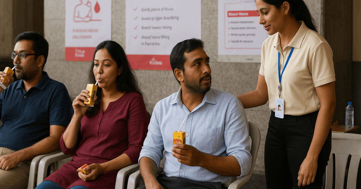 Blood Donation Drive at Major Railway Hub