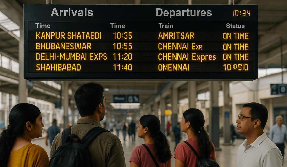 Changes in Arrival Time for Delhi-Mumbai Express