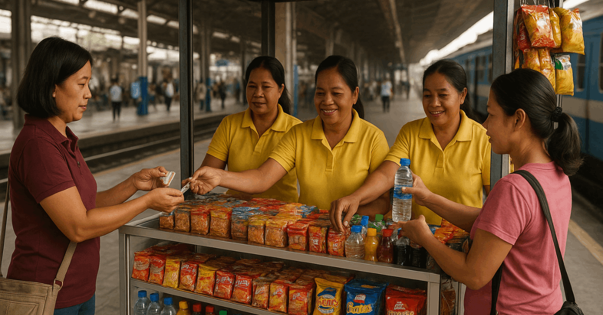Women’s Groups Run Snack Counters at Stations